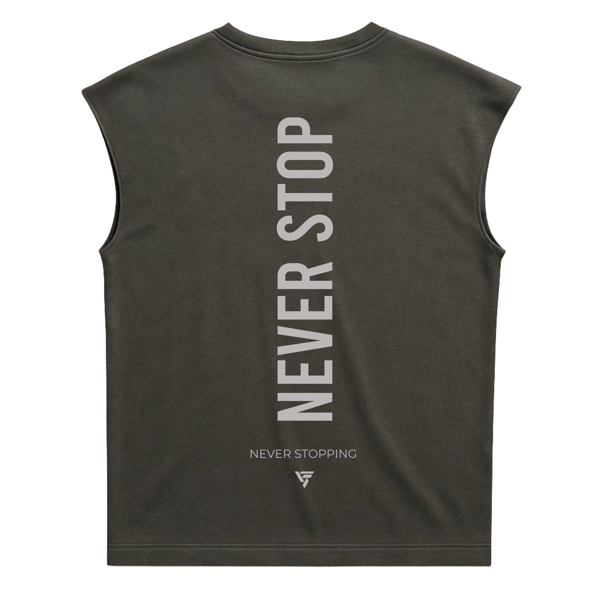 Never Stop - Premium Heavyweight Sleeveless Tee