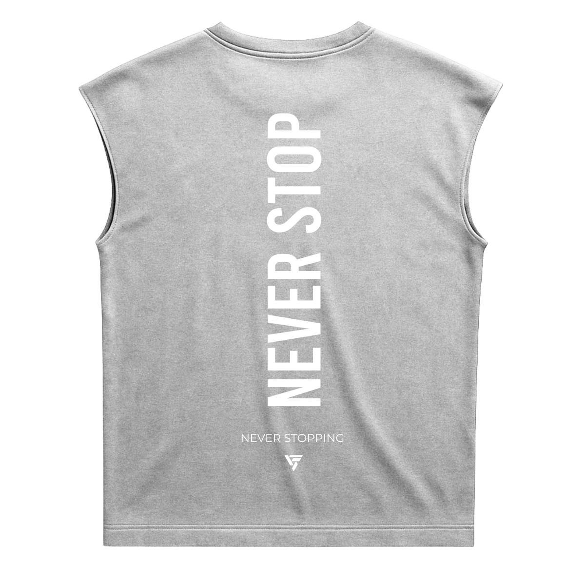 Never Stop - Premium Heavyweight Sleeveless Tee
