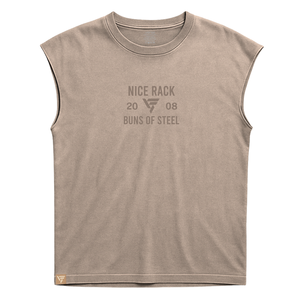 Never Stop - Premium Heavyweight Sleeveless Tee