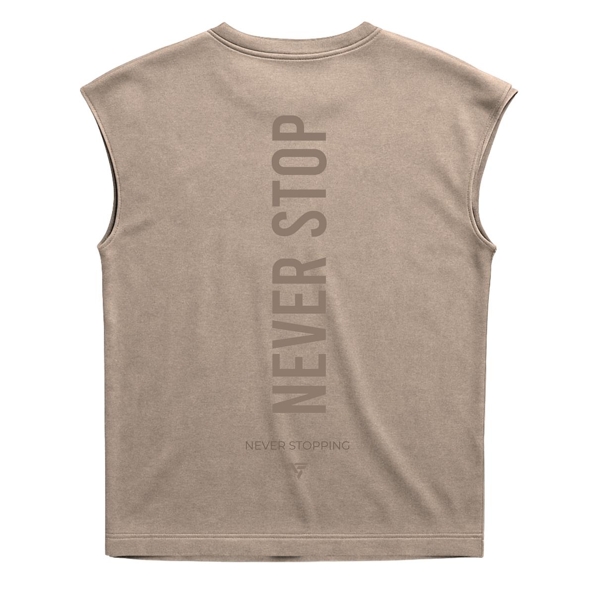 Never Stop - Premium Heavyweight Sleeveless Tee