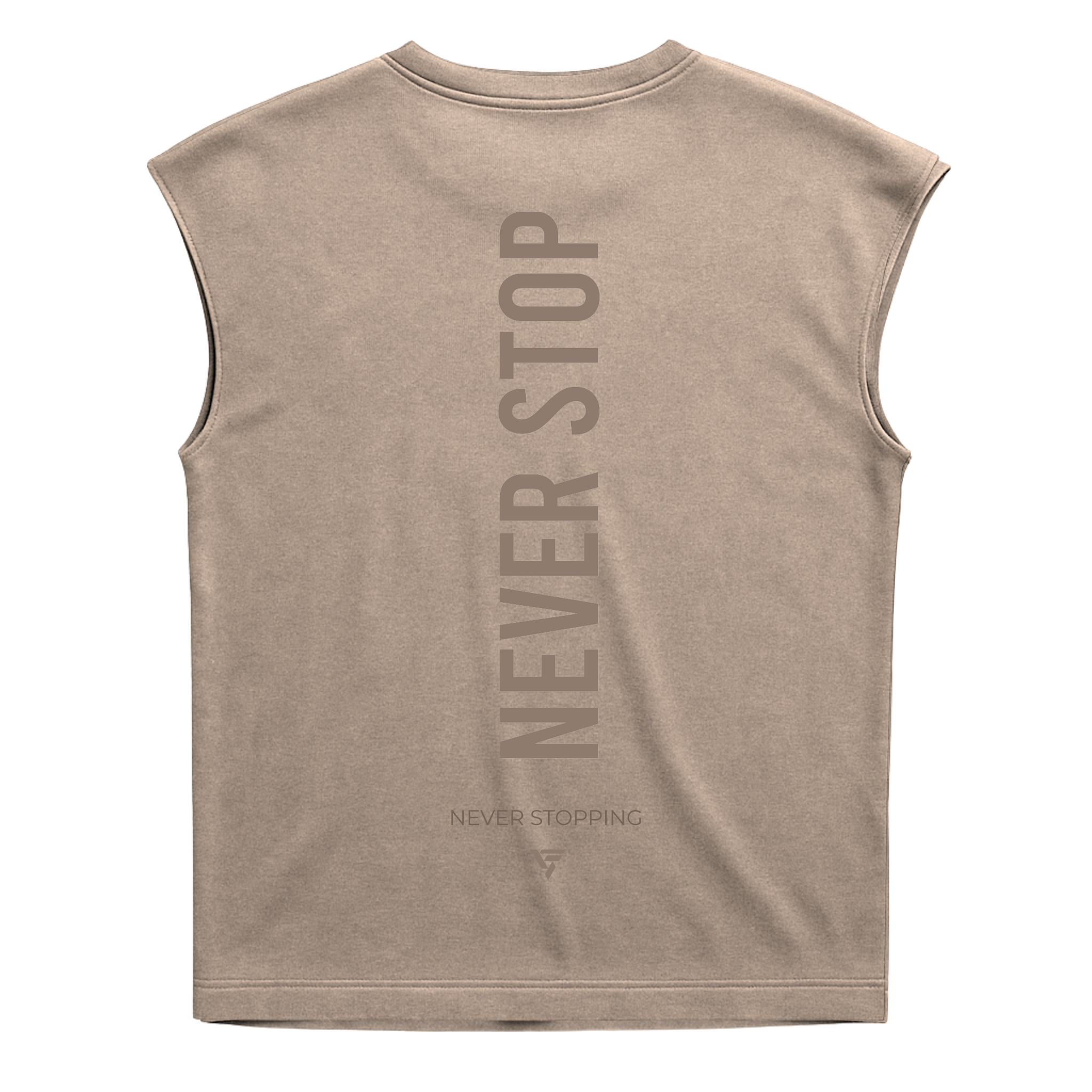 Never Stop - Premium Heavyweight Sleeveless Tee
