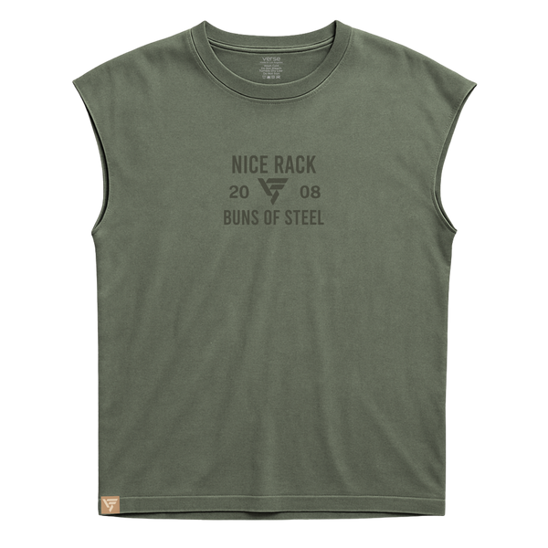 Never Stop - Premium Heavyweight Sleeveless Tee