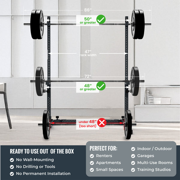 Verse® Agile Rack NEO — Ultra-lightweight Portable Squat Rack
