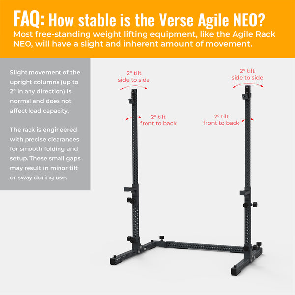 Verse® Agile Rack NEO — Ultra-lightweight Portable Squat Rack