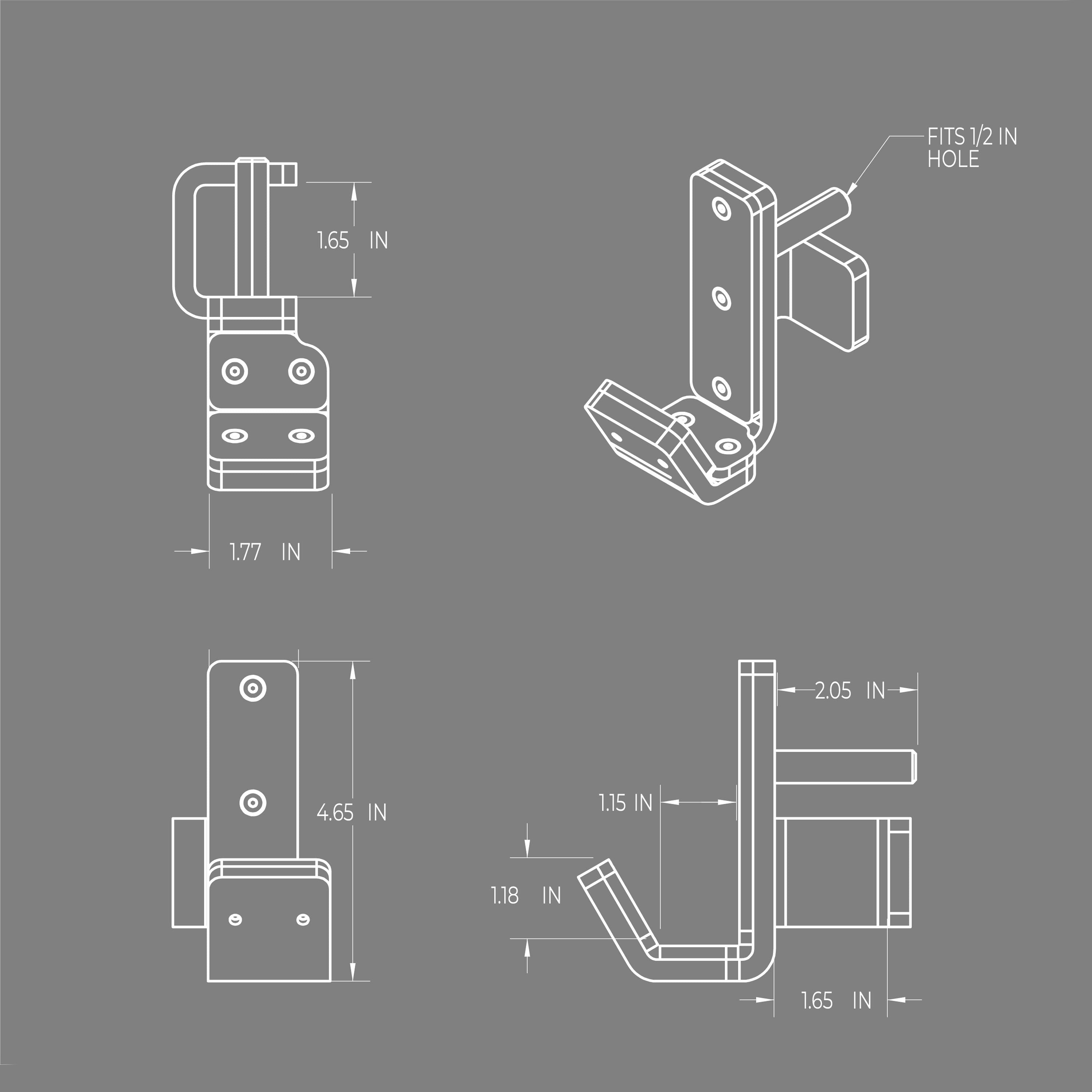 J-Hooks (Pair) for the Verse® Agile Rack