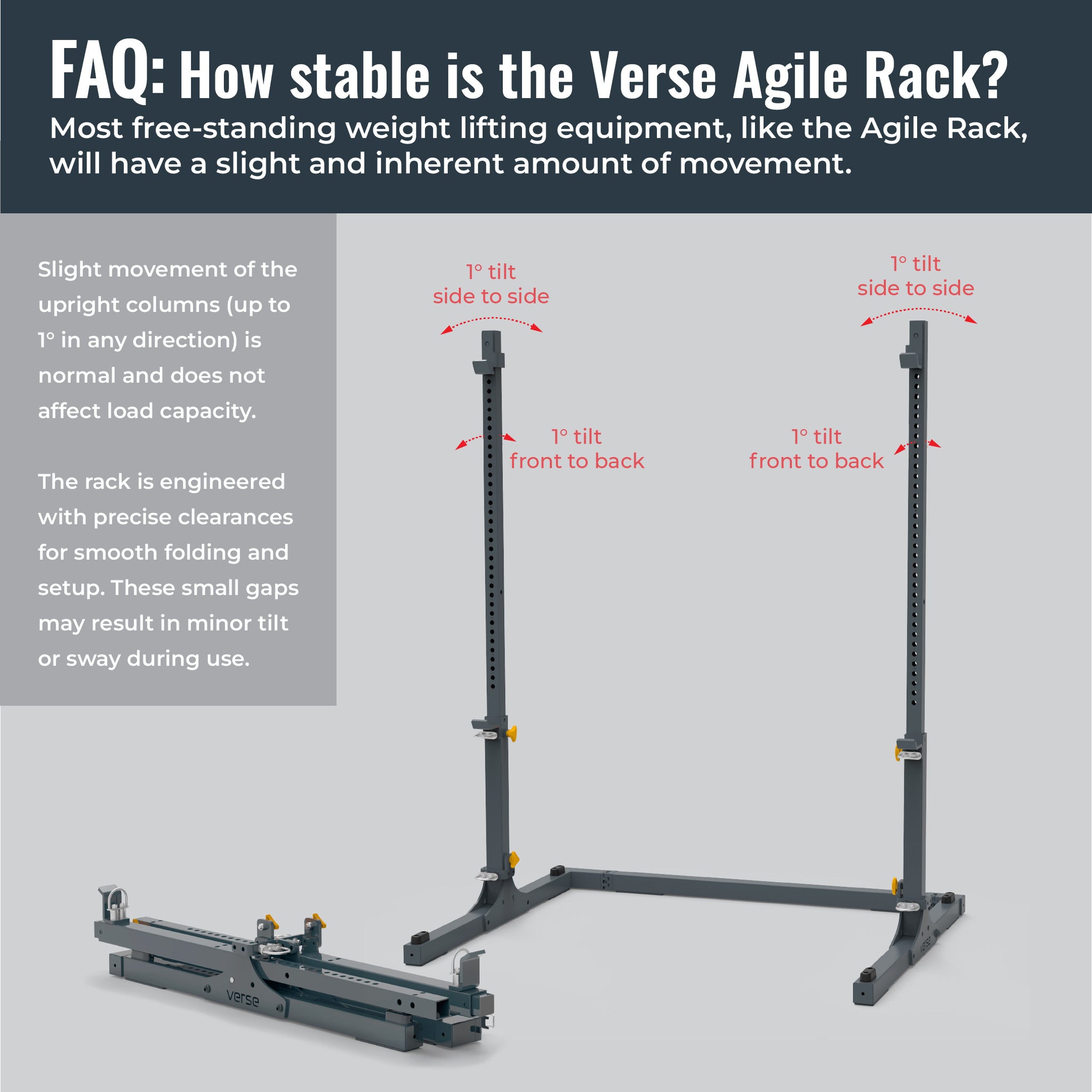 Verse™ Agile Rack — Folding and Portable